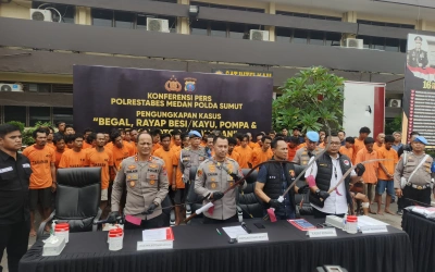 Konsistensi Polrestabes Medan Sikat Rayap Besi-Narkoba: 15 Hari, 147 Tersangka Ditangkap