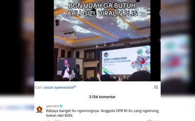 Pray For Ahli Gizi Indonesia Viral, Gerindra Sebut Pernyataan Cucun Syamsurijal Berbahaya