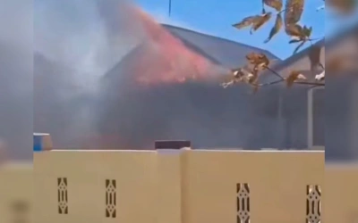 Diduga Bandar Narkoba Lepas, Warga Bakar Kantor Polisi di Sumut