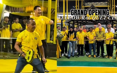 Bahlil Resmikan Lapangan Padel Yellow Racquet Club, Ini Fasilitas Lengkapnya