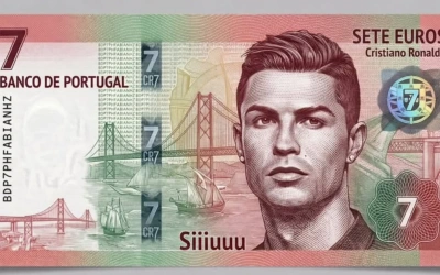 Viral Uang Baru Pecahan 7 Euro Bergambar Ronaldo, Ini Pernyataan Resmi Bank Portugal