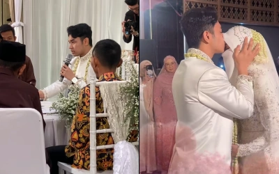 Selamat! Fiki Naki Resmi Menikah dengan Penulis Tinandrose