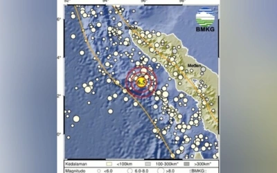 Gempa Bumi Magnitudo 6,5 Guncang Sinabang Aceh, Getarannya Sampai ke Medan