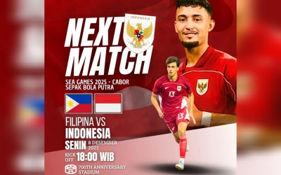 Jadwal SEA Games 2025: Timnas Indonesia U-22 vs Filipina Main Jam Berapa?