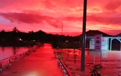 Warga Pandeglang Geger! Langit Berwarna Merah, BMKG Ungkap Fakta Sebenarnya