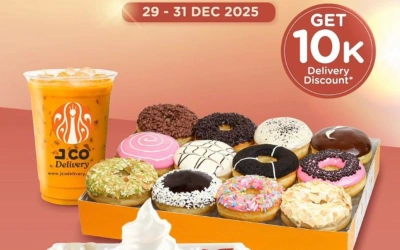 Sambut Tahun Baru, J.CO Bagi Diskon Ongkir Rp10.000 hingga 31 Desember 2025