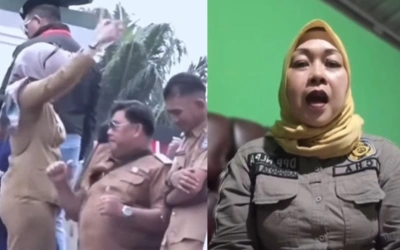 Video Jogetnya Viral, Kades Icha Sebut Sedang Tahlilan Bukan Demo di Jakarta