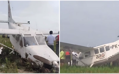 Pesawat Capung Tergelincir di Karawang, Tak Ada Korban Jiwa Dalam Kecelakaan Ini