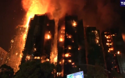 Horor! Kebakaran Hebat di Blok Apartemen Hong Kong, 13 Tewas Terpanggang