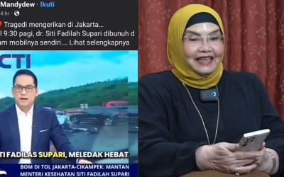 Viral Video Ledakan Mobil dr. Siti Fadilah di Tol, Ini Fakta Sebenarnya