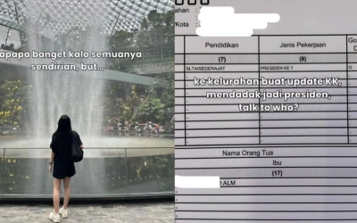 Kocak! Profesi Wanita di KK Berubah Jadi Presiden ke-7 RI, Viral di Medsos