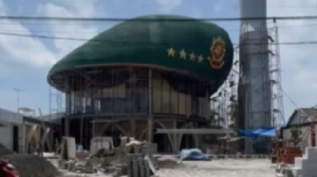 Masjid Berkubah Baret TNI di Pangandaran Viral, Netizen Beri Nama 'Al-Ad Au'