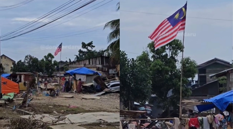Viral Warga Aceh Pasang Bendera Malaysia di Tenda Pengungsian, ke Mana Negara?