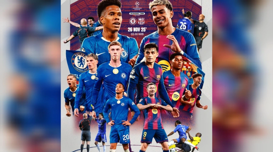 Jadwal Siaran Langsung dan Link Streaming Chelsea vs Barcelona di Liga Champions 2025/2026