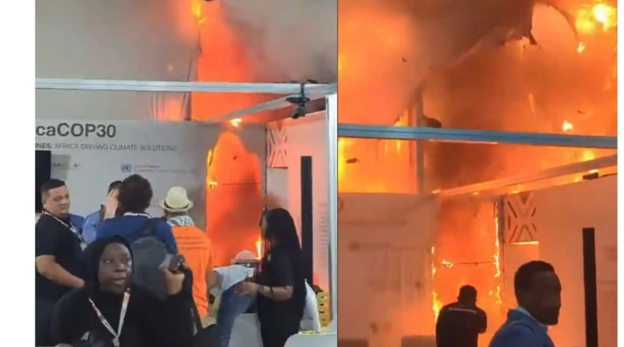 Lokasi Konferensi Perubahan Iklim COP30 Kebakaran Hebat, Pembicara dan Peserta Panik Berhamburan