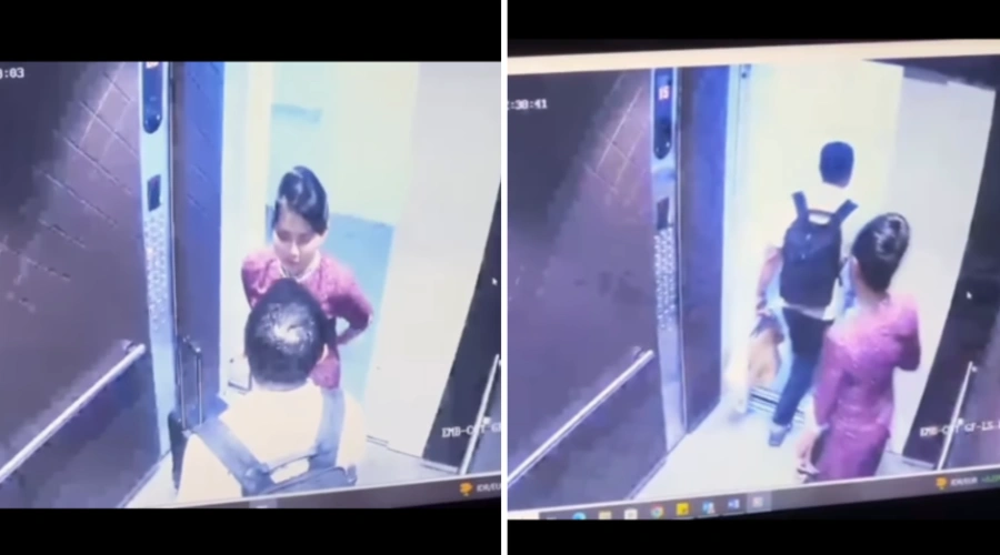 Skandal Direktur Maskapai dan Pramugari EDL, CCTV Lift Ungkap Gestur Intim yang Viral