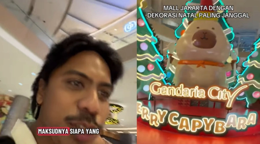 Heboh Merry Christmas Diplesetkan Jadi 'Marry Capybara di Mal Gandaria City