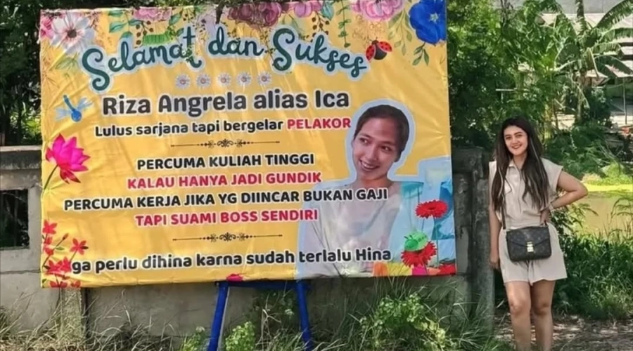 Siapa Riza Angrela? Dikirimi Papan Bunga Sindiran 'Lulus Sarjana Tapi Bergelar Pelakor'