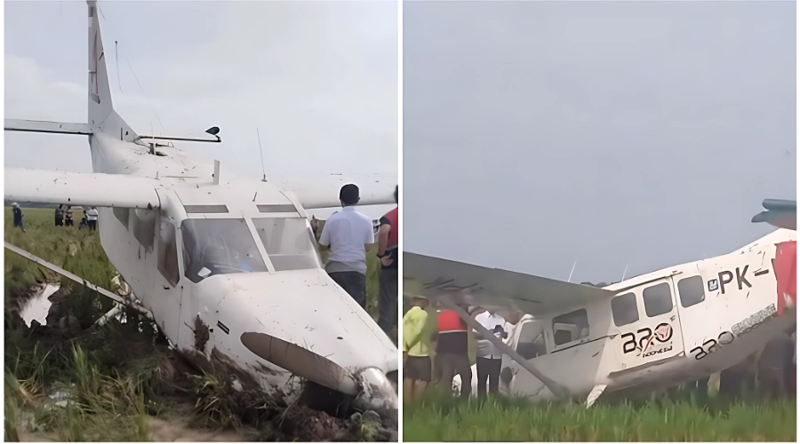 Pesawat Capung Tergelincir di Karawang, Tak Ada Korban Jiwa Dalam Kecelakaan Ini