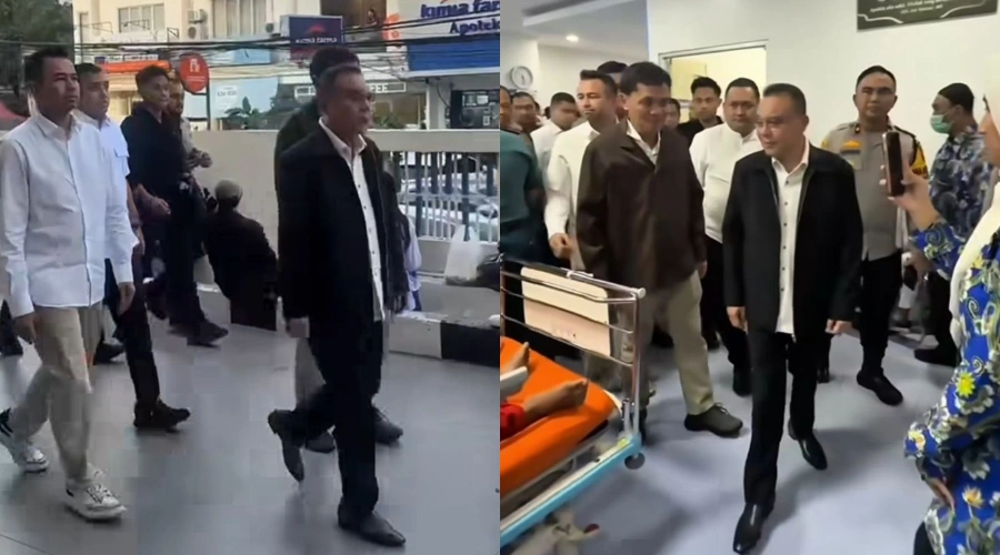 Sufmi Dasco dan Raffi Ahmad Jenguk Korban Ledakan SMAN 72 Jakarta