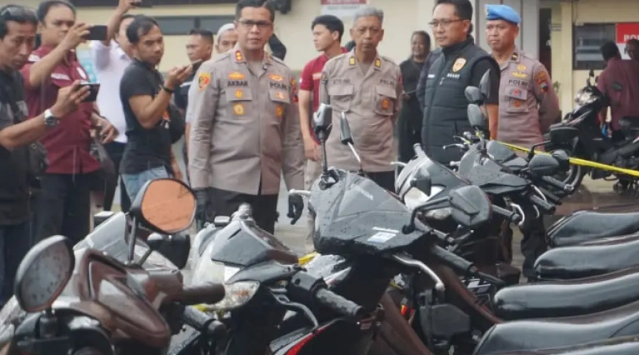 Berawal dari Penyelidikan Curanmor Satu Kasus Polisi Malah Temukan 18 Motor Curian