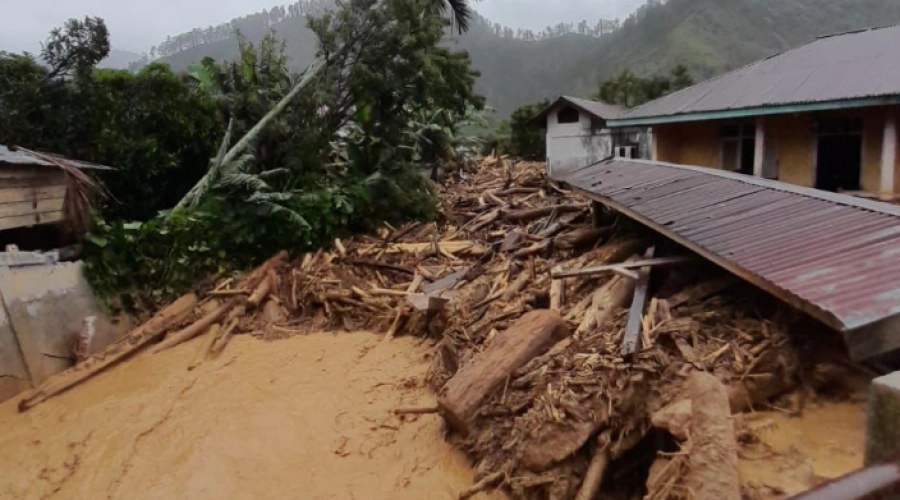 Derita Aceh Tengah: Puluhan Rumah Tertimbun Longsor, Sekolah Hancur, 195 Ha Sawah Rusak