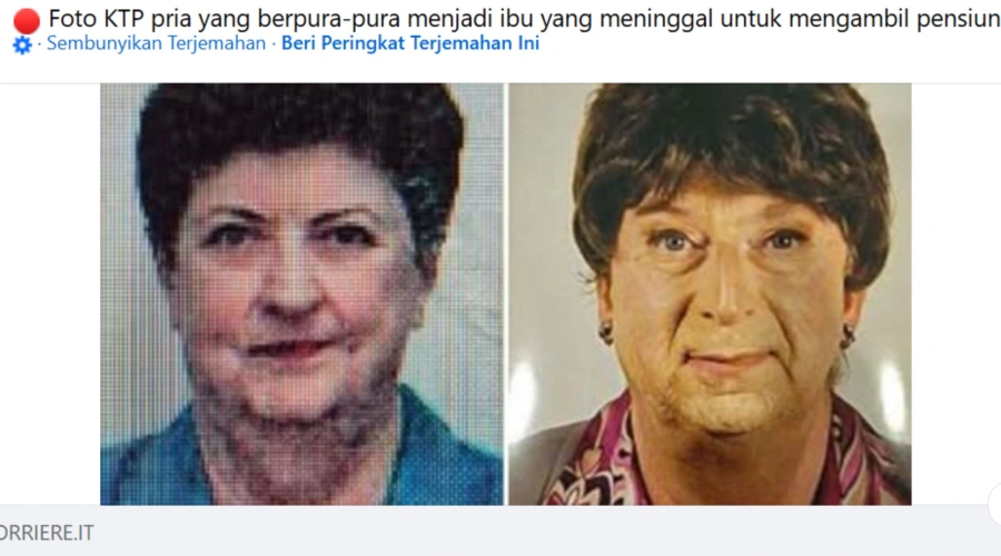 Heboh Pria di Italia Bertahun-tahun Menyamar Jadi Ibunya yang Sudah Meninggal untuk Klaim Pensiunan