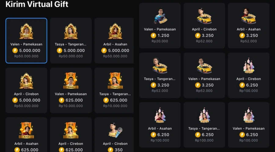 Indosiar Tak Hapus Sistem VG di DA7, Nilai Total Virtual Gift Ternyata Tembus Miliaran