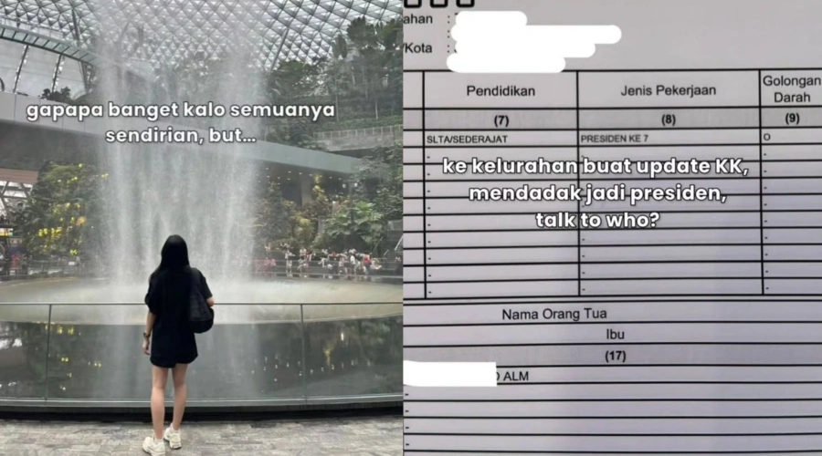 Kocak! Profesi Wanita di KK Berubah Jadi Presiden ke-7 RI, Viral di Medsos