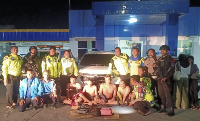 Empat Pencuri Laptop di Rest Area KM-57 Tol Japek Diringkus Polisi