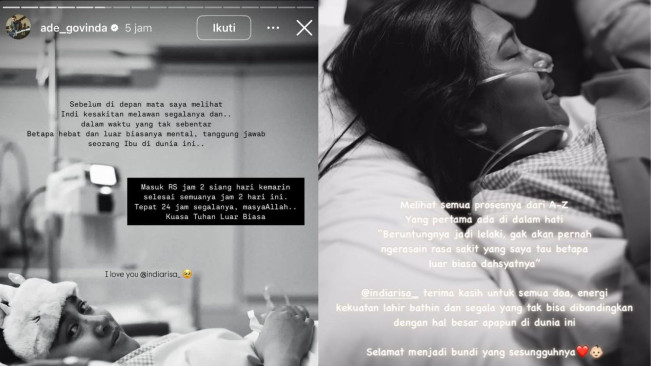Ade Govinda dan Istri Dikaruniai Anak Pertama (instagram/@ade_govinda)