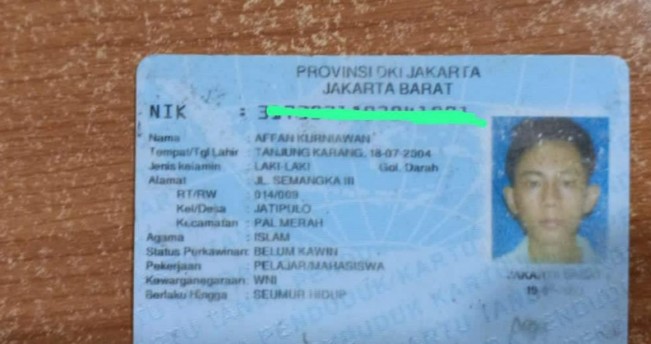 Biodata dan Agama Affan Kurniawan, Meninggal di Usia 21 Tahun Berstatus Mahasiswa