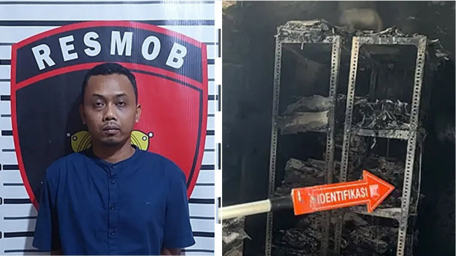 Ini Tampang Agus yang Bakar Kantor Pajak di Lampung