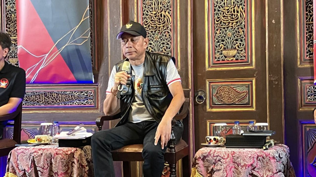 Agus Jabo Priyono jabarkan pemerintah sedang fokus membangun sekolah rakyat (24/5) [Selvianus Kopong Basar]