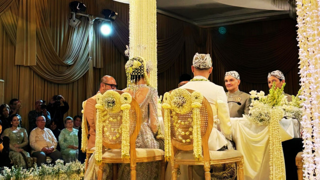 Akad nikah Al Ghazali dan Alyssa Daguise. (Instagram)