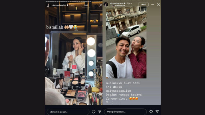 Postingan Alyssa Daguise Jelang Akad Nikah (instagram)