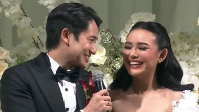 Pidato Romantis Kenny Austin Bersama Amanda Manopo di Resepsi Pernikahan