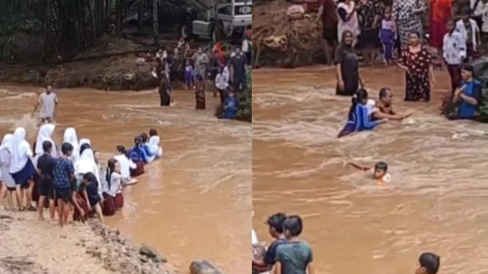 Viral Pelajar SD di Pandeglang Bertaruh Nyawa Seberangi Sungai, Ini Respons Gubernur