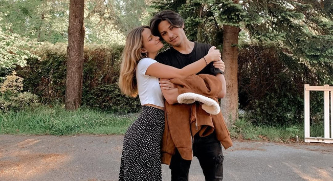 Andhika Daguise bersama sang kekasih, Jade Keller. [Instagram]