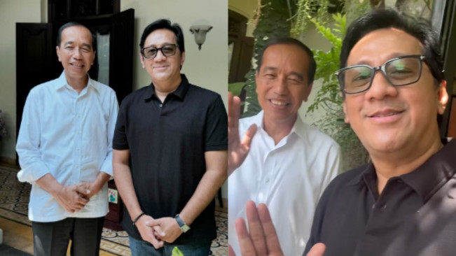 Andre Taulany Ujug-ujug Sowan ke Rumah Jokowi di Solo, Ada Apa?