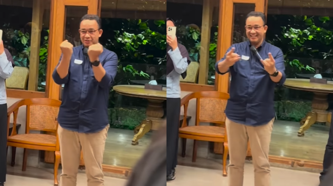 Nggak Mau Ketinggalan Tren, Momen Anies Baswedan Bikin Tutorial Joget Velocity