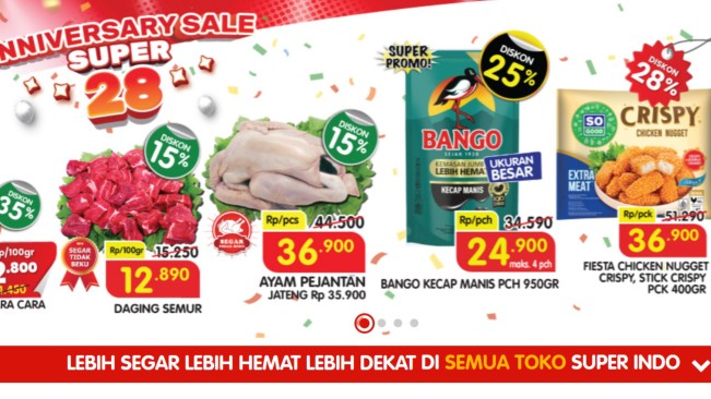 Promo Superindo Anniversary Sale Minggu, 24 Agustus 2025: Berikut Daftar Harga dan Sebelum Diskonnya