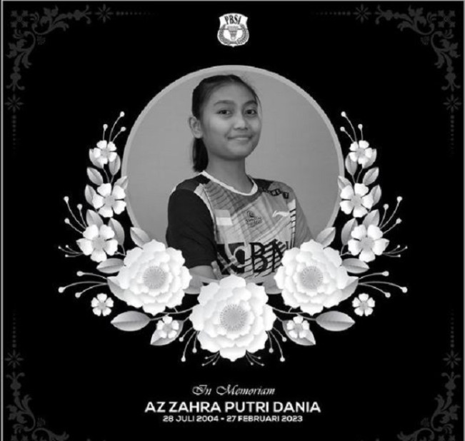 PBSI: Atlet Muda Az-Zahra Putri Diana Meninggal Dunia