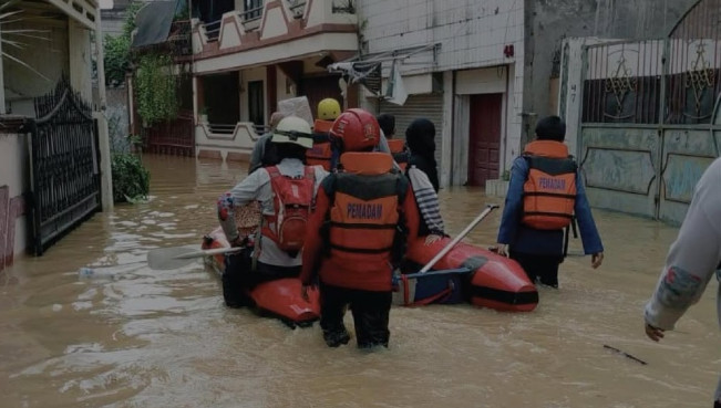 Banjir Jakarta: 5 RT di Jaksel dan 1 RT di Jakbar Masih Terendam