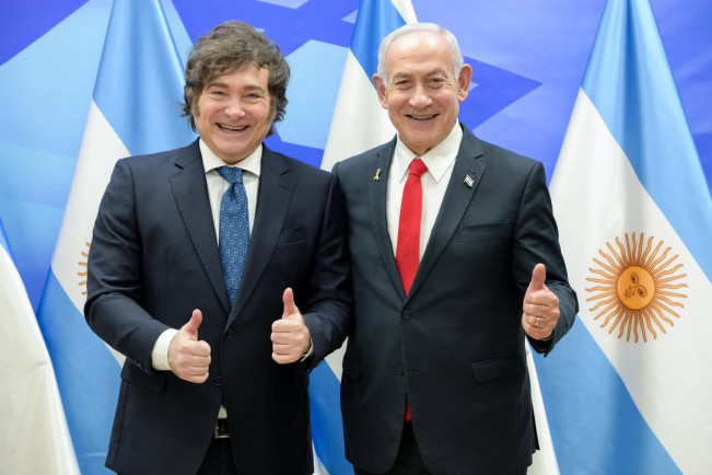 PM Israel Benjamin Netanyahu bersama Presiden Argentina Javier Milei. [Instagram]