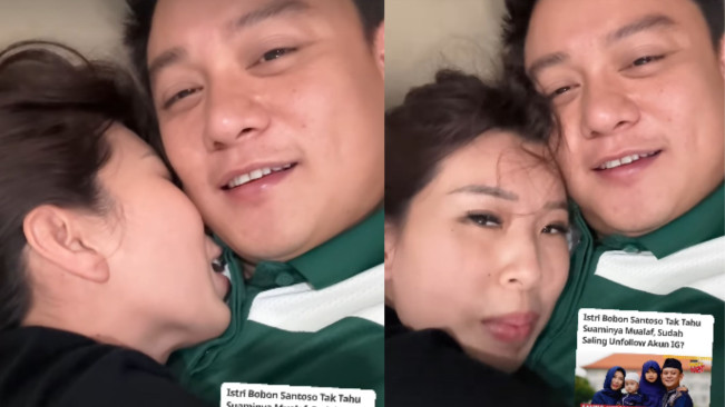 Bobon Santoso Unggah Kemesraan Berdua: Tolong Jangan Provokasi Istri Gua