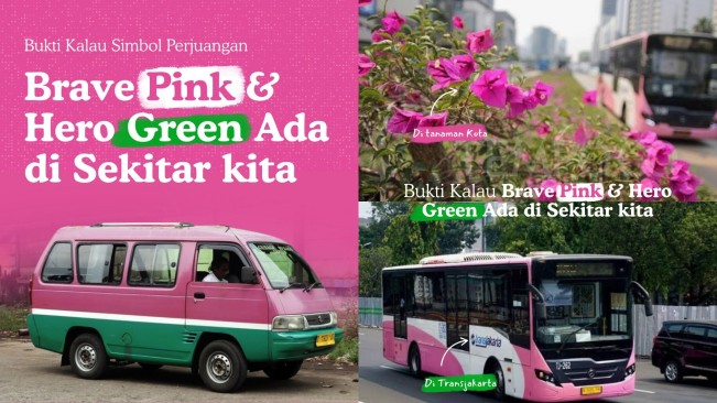 Bukti Kalau Brave Pink dan Hero Green Ada di Sekitar Kita, Ini Potretnya