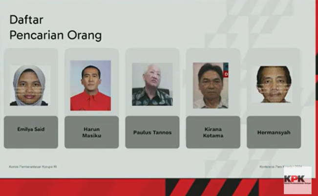 5 Daftar Buronan KPK, Termasuk Harun Masiku