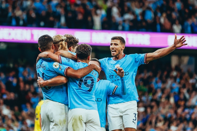 Liga Inggris: City Pesta Gol, Arsenal Masih Sempurna