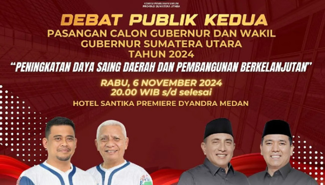 Debat Kedua Pilgub Sumut, KPU Sumut Imbau Pendukung Paslon Jaga Ketertiban